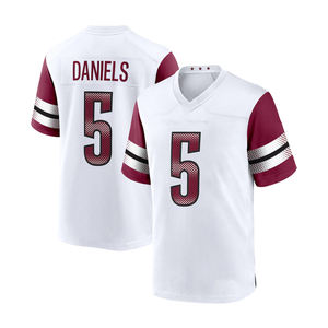 2025 New Washington Embroidery American Football Jersey 5 Jayden Daniels Game Player Jersey Gestikte American Football Uniform - Product Image 6