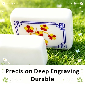 Classic <b>Mahjong</b> <b>Set</b> 160-Tile Plastic Tiles Full Size for 4 Players Portable Game with Dots Bams Characters - Product Image 6