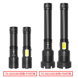 Lampe torche LED portable haute puissance Strong Wolf, 2200 mAh, rechargeable par USB, éclairage extérieur - Product Image 5