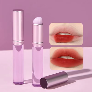 Mini cepillo de labios de silicona de cabeza profesional portátil con tapa para lápiz labial tinte corrector vientre dedo producto de goma - Product Image 2