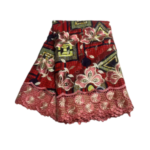 Tissu Voile Dentelle de Haute Qualité Style Dubaï Épais Nouveau Design <span class=keywords><strong>Suisse</strong></span> Très Sec Africain en Coton à Fleurs Couleur Kaki - Product Image 3