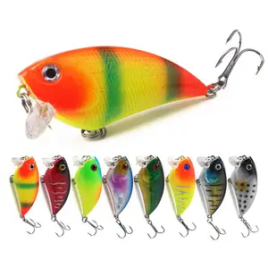 Hengjia iscas de pesca, 5.6cm, 6.5g, plástico abs, vib, balanço, água salgada, água doce, pode ser personalizada