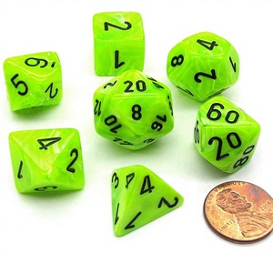 Jeu de <span class=keywords><strong>dés</strong></span> <span class=keywords><strong>Chessex</strong></span> Polyhedral 7-<span class=keywords><strong>dés</strong></span> Vortex - Vert vif avec chiffres noirs CHX-27430 pour jeux de <span class=keywords><strong>dés</strong></span> - Product Image 1