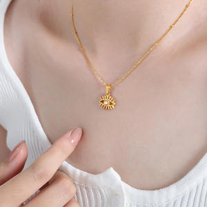 Joolim 18K Gold Plated Small Cute Animal <strong>Crab</strong> Bird Bee Eye Sea Horse Necklace Stainless Steel Tarnish Free <strong>Jewelry</strong> Wholesale - Product Image 3