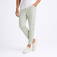 Pantalon de jogging homme personnalisé OEM, séchage rapide, extensible, léger, taille élastique, poches latérales, coupe slim fuselée