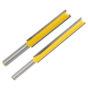 Lames en carbure de longueur supplémentaire de tige de 1/4 pouces 2 "3" de long mèches de toupie droites à bois <span class=keywords><strong>fraise</strong></span> machines-outils à bois - Product Image 2