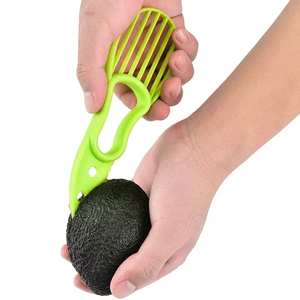 <b>Multifunctional</b> Plastic Knife Fruit & <b>Vegetable</b> Kitchen Tools Avocado <b>Cutter</b> Corer Butter Slicer Peeler Pulp Separator Accessory - Product Image 6