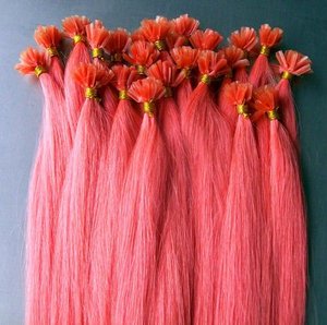 Extensions de cheveux humains bouclés à pointe en U brésiliennes alignées sur les cuticules, 22-30 pouces, vierges, Remy, double trame, sans perte - Product Image 2