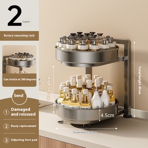 Вращающаяся стойка для столешницы для хранения приправ - Product Image 6