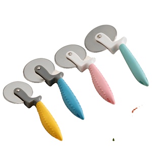 Stainless Steel Pizza Cutter With Foldable Design and <b>Plastic</b> Handle Metal Construction - Product Image 1