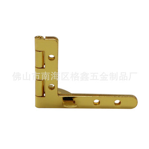 Bisagra para muebles, hierro chapado en oro, montaje en superficie antirust para caja de madera B013 1 - Product Image 3