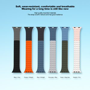 Correa de anillo magnético de silicona deportiva suave de repuesto para <span class=keywords><strong>Apple</strong></span> <span class=keywords><strong>Watch</strong></span> Series 10/ 9 /<span class=keywords><strong>8</strong></span> 41mm <span class=keywords><strong>45mm</strong></span> 42mm 46mm 49mm 38mm 40mm 44mm - Product Image 6