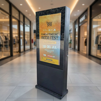 Affichage numérique LCD extérieur 4K haute luminosité, écran tactile IP65 sur pied, SDK pour l'éducation, les centres commerciaux et les ascenseurs