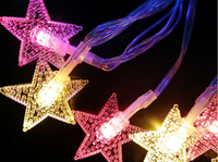 Großhandel LED-Lichterketten Stern Schneeflocken Batteriebetrieben Niederspannung Hochzeit Weihnachtsbaum Dekorationslichter