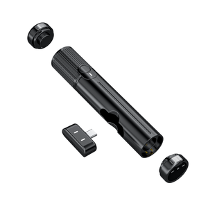 Microphone à condensateur de bureau avec directivité cardioïde, connecteur USB-A pour l'enregistrement, corps en plastique, couleur noire - Product Image 2