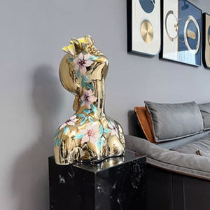 Современная скульптура поп-арт, входная абстрактная скульптура из стекловолокна, скульптура из смолы, домашняя статуя, украшение, Заводская точка - Product Image 5