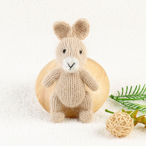ของเล่นโครเชต์รูปแกะสำหรับเด็กแรกเกิดตุ๊กตาตุ๊กตาหมีน่ารักจาก amigurumi รูปกระต่ายวัวกวางทำด้วยมือ - Product Image 6