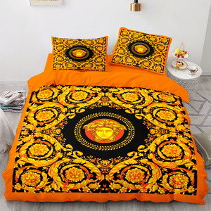 Sang trọng hiện đại Medusa Baroque gấp bedding <span class=keywords><strong>Set</strong></span> Duvet cover gối <span class=keywords><strong>Set</strong></span> - Product Image 4