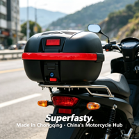 Boîte à bagages étanche en provenance de Chine, coffre de moto personnalisé pour le transport quotidien, accessoire de tourisme le plus vendu