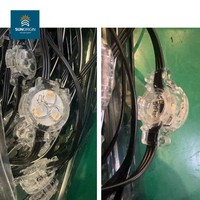 Lumières de Noël LED RGBW permanentes pour extérieur, étanches IP68, en polycarbonate, pour décoration de piste lumineuse