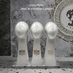 Trofeo de campeonato de fútbol de fantasía de resina de 24cm, accesorio de recuerdo deportivo para campeón de liga de fútbol para regalos de bienvenida - Product Image 3