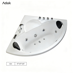 Bồn tắm <span class=keywords><strong>massage</strong></span> trong nhà tự do đứng tự do bằng acrylic cao cấp với hệ thống vòi phun nước xoáy và hệ thống điều khiển. - Product Image 6