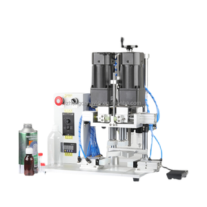 Máquina de sellado de escritorio semiautomática eléctrica comercial para botellas de plástico, latas rotativas, tapado para botellas de plástico - Product Image 6