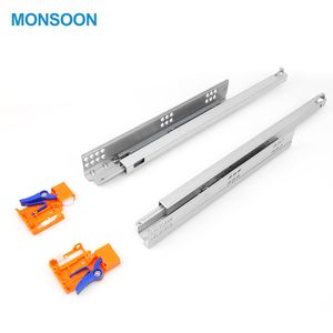 מסילות מגירות נסתרות טלסקופית במגירה תת-מגהצת מגורכות סמויה - Product Image 4