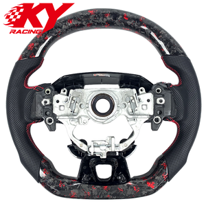 Volante LED de fibra de carbono forjado personalizado para Toyota Crown 2020-2026 Signia Alphard Vellfire YARis Cross 9th Camry - Product Image 3