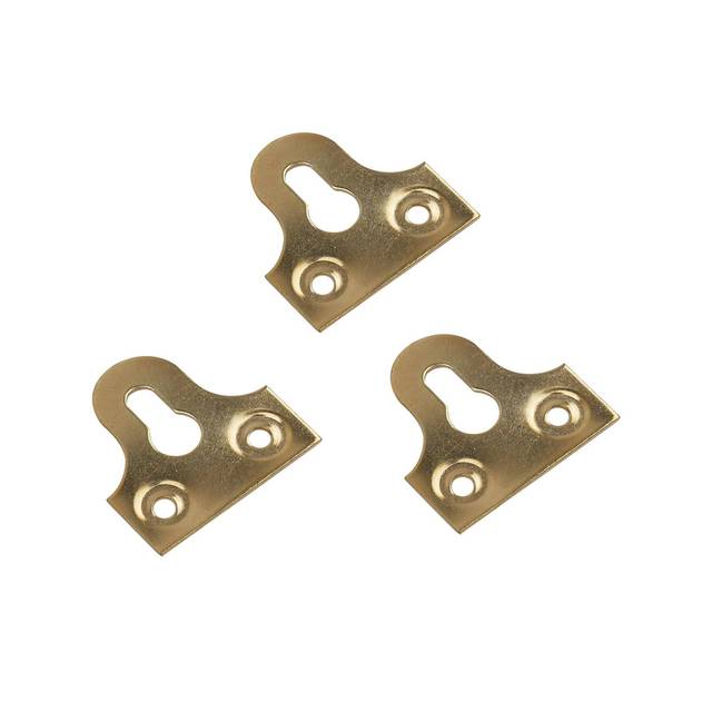 Keyhole Mounting Plates 3PK | for Shelf, Frame & Cabinet Wall Mounting | Cabinet & Door Hardware | Wholesale, OEM