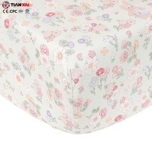 Lenzuolo per Culla Personalizzato, Lenzuolo con Angoli per Neonati, Puro Cotone con Motivo Floreale, Stile Fresco e Naturale per Tutte le Stagioni, Biancheria da Letto per Bambini - Product Image 4