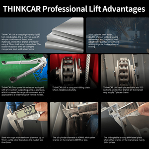 Elevador de tijera pequeño de 3500kg THINKCAR <span class=keywords><strong>TVL</strong></span> 635, elevador de coche hidráulico subterráneo de 3,5 T, elevador controlado eléctrico, equipo automático - Product Image 4