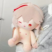 Peluche en polyester de 40 cm, personnage de dessin animé, jouet en peluche, cadeau DIY pour enfants, rembourrage en coton PP