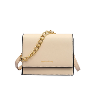 Sac à bandoulière réglable en cuir véritable imperméable avec chaîne, personnalisé et tendance, pour femme, usage quotidien
