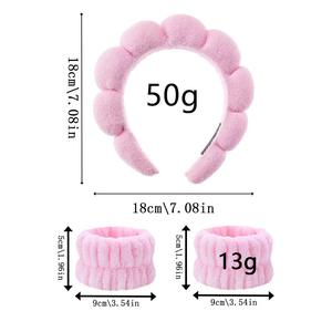 Nouveaux bandeaux personnalisés de cheveux d'éponge de torsion pour des femmes bandeaux de station thermale pour des soins de la peau - Product Image 6