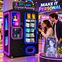 Machine de vente automatique professionnelle de peinture au laser sur cristal pour les entreprises