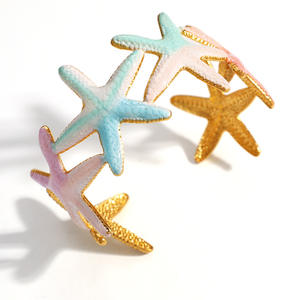 Starfish <b>Adjustable</b> <b>Bracelet</b> 18k Gold Plated Women's Jewelry Ocean Theme Fashion <b>Bracelet</b> - Product Image 5