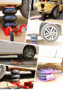 Hochwertiger Tragbarer Pneumatischer 3-Tonnen-Wagenheber mit Dreifach-Luftkissen aus Stahl - Product Image 3