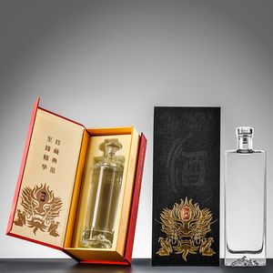 Fabricación de fábrica China Custom Gin Bottles 500 Ml Glass Liquor Botella de alta calidad con tapón de rosca Cork Topper - Product Image 3