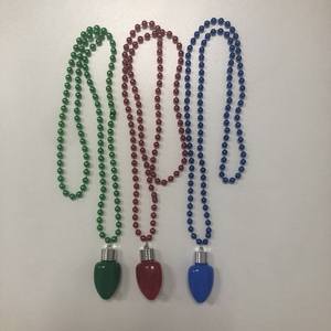 Brilho Natal Luz Colar com Bulbo Pendent Vermelho Verde 3D Xmas Colar Acessórios para Camisola Feia Ano Novo Família Festa - Product Image 4