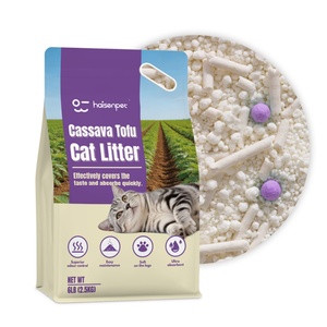 Arena para Gatos de Tofu y Yuca Biodegradable, Personalizable, de Bajo MOQ, Sin Polvo, Fuerte Desodorización y Aglutinante - Product Image 1