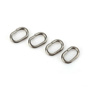 Synnex Oval Brass & Stainless Steel <b>Split</b> <b>Rings</b> Swivel Snaps 5-Piece Fishing Tackle Connector - Product Image 2