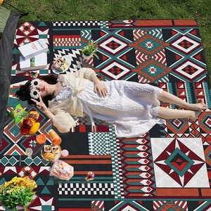 두껍고 부드러운 친환경 경량 내구성 방습 피크닉 매트 스프링 원사 + 80% 면 + 옥스포드 천 캠핑용 - Product Image 6