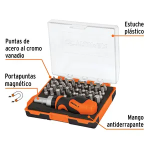 BOX 6 Tournevis à cliquet et 36 embouts, TRUPER - Product Image 2