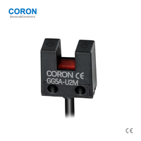CORON GG5A-U2M U - Capteur photoélectrique à fente, capteur de type folk, sortie NPN/PNP 5-24VDC, pour la détection de bouchons de bouteilles et le comptage de tablettes