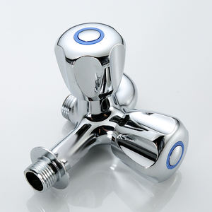 Usine Double Poignée Chrome Robinet D'eau Bibcock Machine À Laver Robinet Mur Monté Robinet De Lavage Robinets De Jardin Accessoires De Salle De Bains - Product Image 2