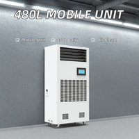 Nouveau système de contrôle d'humidité industriel 90L/D-480L/D, déshumidification, humidification, mobile, efficacité de filtration de 95% pour les usines