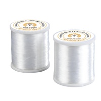 Fil de pêche et de couture en nylon 100% teint, haute ténacité, résistant à l'abrasion, durable, 0,35 mm, 250 m de longueur, prix de gros
