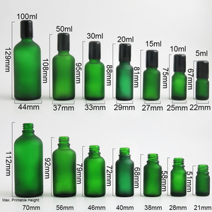 100Ml 50Ml 30Ml 20Ml 15Ml <span class=keywords><strong>10Ml</strong></span> Màu Xanh Lá Cây Thủy Tinh Mờ Con Lăn Chai Nước Hoa Tinh Dầu Cuộn Trên Chai Bao Bì <span class=keywords><strong>Container</strong></span> - Product Image 3