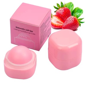 Wholesale Round Ball <b>Lip</b> Balm (<b>Cream</b>) 4 Colors Fruit Flavor Mineral Natural Sunscreen Moisturizing Beauty Makeup Repair <b>Lip</b> Care - Product Image 1